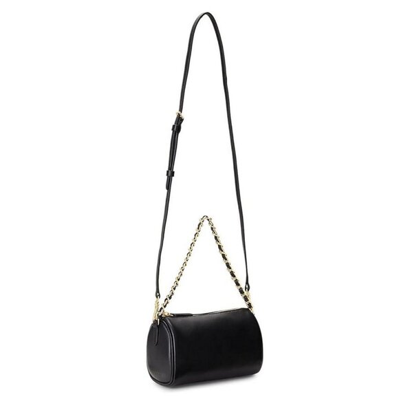 Ralph Lauren Emelia Mini Nappa Leather Shoulder Bag - Black - Picture 2 of 9